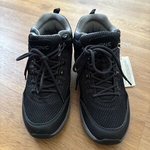 Vionic 3105 Cypress 9168 Women's Hiking Trail Boots Size 9 Black New Without Box